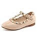CCTWINS KIDS Toddler Little Kid Baby Girl Studded T-Strap Flat Shoes for Child