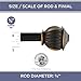 Kenney KN71646 Beckett Soft Square End Standard Decorative Window Curtain Rod, 28-48