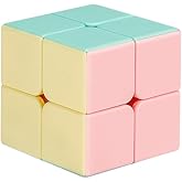 HELLOCUBE 2x2 Macaron Speed Cube Stickerless Magic Cube | Fun Brain Teaser Toys, Birthday Gifts &amp; Stocking Stuffers for Kids and Teens