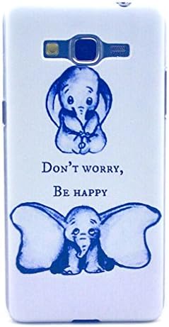 For Galaxy Grand Prime SM-G530H , ivencase Cute Baby Elephant Pattern Protective Flexible Ultra Slim Texture Hard [Rear] Skin Case Cover Perfect Fit for Samsung Galaxy Grand Prime SM-G530H G5308W G5309w G5306w + One "ivencase " Anti-dust Plug Stopper
