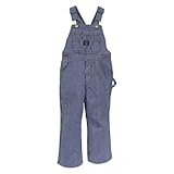Key Little Boys or Little Girls Hickory Stripe Bib Overall
