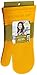 Rachael Ray Silicone Kitchen Oven Mitt with Quilted Cotton Liner, Yellow