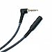 70cm(2.2ft) 3.5mm Male to 3.5mm Female Headset Earphone Headphone Adapter Extension Cable with Remote & mic Compatible with iPhone itouch ipad and Most of Android Phone