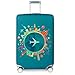 YEKEYI Travel Suitcase Protector Zipper Suitcase Cover Washable Print Luggage Cover 18-32 Inch