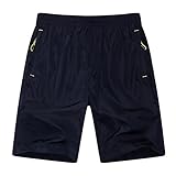 Sofishie Men's Quick Dry Shorts Zipper Pockets