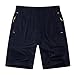 Sofishie Men's Quick Dry Shorts Zipper Pockets