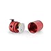Mishimoto MMBCC-MSTWO-RD Baffled Oil Catch Can (Compact, 2-Port, Red)