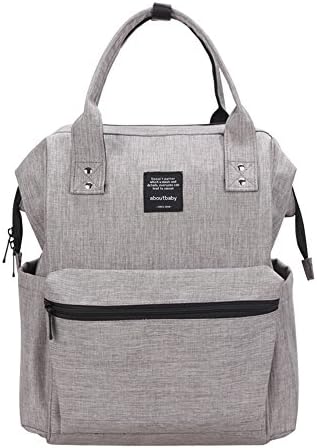 Multi-functional Mummy Diaper Backpack Infant Backpack (Gray)