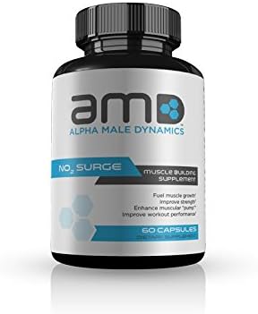 Alpha Male Dynamics NO2 Boost- Stimulant Free Pre Workout- Build Lean Muscle Mass- Reduce Body Fat- Boost Energy Levels 60 caps