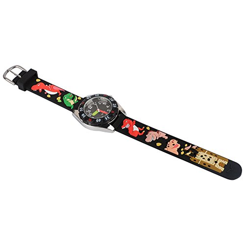 3 Venhoo+Waterproof+Silicone+Wristwatches+Boys+Black