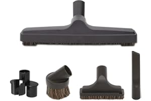OVO Central Vacuum Universal 5 Pieces Accessory Set for Hardwood Floor, Included 12'' Floor Brush, Upholstery Brush, Dusting 