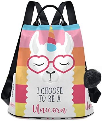 llama backpack purse