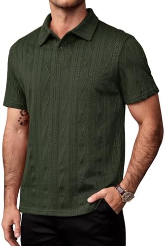 Herberton Men Polo Soft Vintage Polo Summer Cruise Quarter Zip