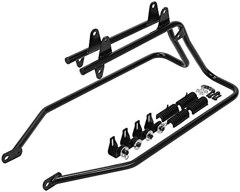 TGBROS Conversion Brackets to Mount FLH Touring Hard Saddlebags on a Harley Davidson Softail(BLACK)