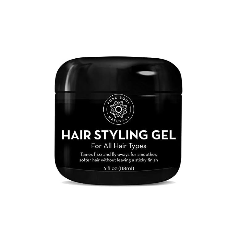 Pure Body Naturals Hair Gel for Men, Natural Ingredients and Chemical