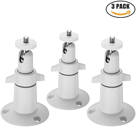 Jelune- Arlo Mount /Arlo Pro Mount, Security Camera Metal Wall/ Ceiling Mount, Adjustable Indoor/Outdoor Mount for Arlo, Arlo Pro, CCTV Camera and Other Compatible Models (3 Pack, Metal)