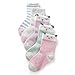 SUNBVE Little Girls Cute Animals Soft Cotton Crew Ankle Socks 5 Pack Cute Animals Shoe size 12-2.5 Little Kid / 6-8 years