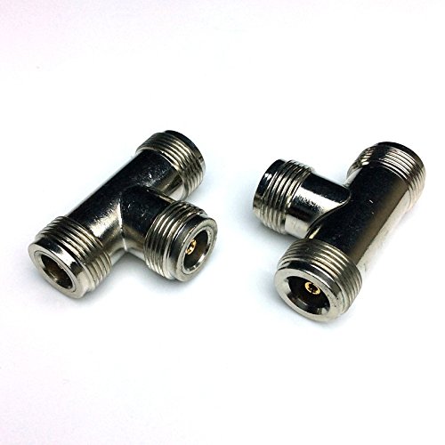 image for CESS N Type Female to N Type 2 Female T Splitter Coax Coaxial Adapter 