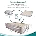 TOPELEK Upgraded Air Mattress, Queen Airbed with Built-in Electric Pump, Flocked Fabrics & Extra Thick PVC, Storage Bag, Easy Setup for Indoors and Outdoors Use, Height 19”for Guest, Rest, Campingthumb 4
