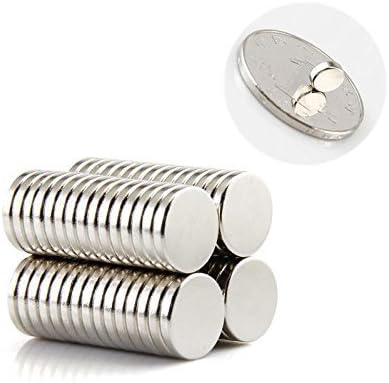 Fridge Magnets for Refrigerator, Science, Crafts - Tiny Round Disc, Sliver, 0.2 Inch (5mm), 100 Pcs