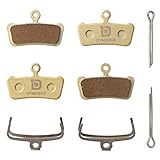 Dymoece 2 Pairs Bicycle Disc Brake Pads Compatible Sram Guide RSC RS R Elixir 7 9 Avid XO Trail 4 Piston MTB Disc Brakes (Resin,Semi-Metallic,Sintered Metal) SCP-XO