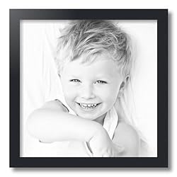 ArtToFrames 16x16 Inch Black Picture Frame, This