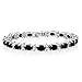 Gem Stone King 20.00 Ct Gorgeous Oval and Round 7 Inch Sparkling Cubic Zirconia CZ Tennis Bracelet For Women