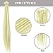 Noverlife 10 Strands 50cm/20″ Creamy Dreadlock Extensions, Single Ended Crochet Synthetic Dreadlocks Accessories, Jamaica Punk Hip-Hop Reggae Hair Braiding Wigs Faux Locs for Fashion Men Womenthumb 4