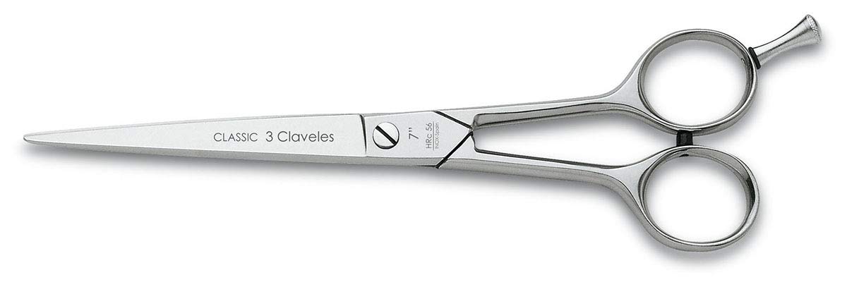 3 Claveles Classic Hairdressing Scissors 7 Inches