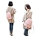 Copi Women's Simple Design Fashion Quilted Casual Backpacks Ivory