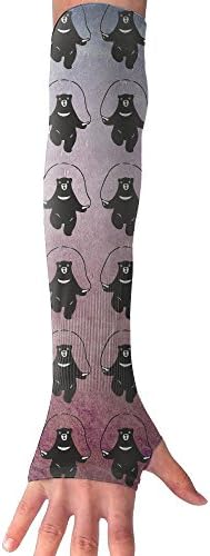 LJBARM Rope Skipping Bear Outdoor Sports UV Sun Protection Hand Arm Cover Arm Cooler Sleeves Arm Sunscreen Sleeves For Driving,Golf,Basketball,Football,Baseball,Cycling,Hiking