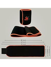 Geefit Waist Trimmer Wt Loss Belt for Women Men.Great Sweat Enhancer.Great Stomach Fat Burner.