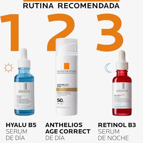 La Roche Posay Gel-Creme Protetor Anti-Envelhecimento, Fotocorrector de Uso Diário com FPS50, Corrige Rugas e Manchas, Melhora a Elasticidade, Fórmula com Cellox-B3 Tech, Anthelios, 50 ml
