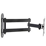 Henxlco Full Motion Articulating Tilt Swivel TV Wall Mount Bracket Flat Screen Panel Monitor LCD LED 14 17 19 20 22 23 24", Some up to 27&iexcl;&plusmn;, VESA 75x 75mm, 100x100mm