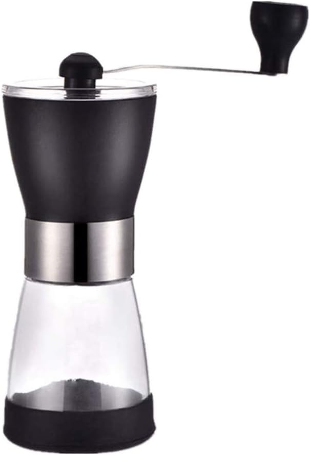ZSH Manual Coffee Grinder, Conical Burr Mill with Adjustable Setting, Best Ceramic Burr Coffee Grinder for Aeropress, Drip Coffee, Espresso