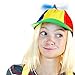 Rainbow Propeller Spinner Hat - One Size with Adjustable Hat Snap Back - Costume Accessory - Fits Most