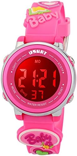 Kid Watch 3D Cute Cartoon Multi Function 50M Waterproof Sport LED Alarm Stopwatch Digital Child Wristwatch for Boy Girl