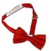 Soophen Per-Tied Mens Adjustable Length Formal Tuxedo Bow Tie Red Orange