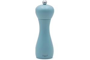 Bisetti Rimini 13 cm / 7 Inch Blue Beech Wood Salt Mill With Adjustable Grinder