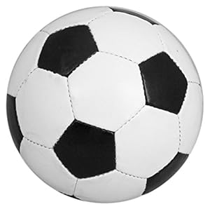 Traditional Size 5 Black And White Leather Football: Amazon.co.uk: Toys
