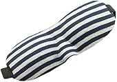 Trenton 3D Memory Foam Padded Blindfold Rest Eye Mask Cover Sleeping Aid Eyepatch (Black Stripe)