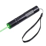 FreeMascot 532 NM Green Light Flashlight 5 Miles Range at Night Best for Hunting, Astronomy, Camping and Hiking (Black)