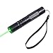 FreeMascot 532 NM Green Light Flashlight 5 Miles Range at Night Best for Hunting, Astronomy, Camping and Hiking (Black)