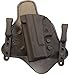 Minotaur MTAC Holster - Black Leather Backing - 1.50 Black Standard ClipsGlock 19/23/32Right