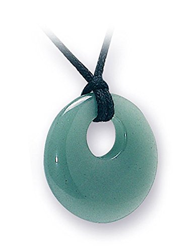 British Fossils Natures Gift Green Aventurine Crystal Donut Pendant