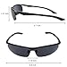 Men's Polarized Sunglasses, SAFWUTI Unbreakable Sports Polarized Sunglasses Driver Glasses Unbreakable Frame for Driving Cycling Running Fishing Golf - Metal Frame Al-Mg Glasses