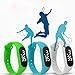 Yunanwa 10 Pack Upgraded White LED Touch Screen Jelly Gel Silicon Bracelet Wrist Watches Band Sports Set