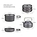 Liange outdoors Camping Cookware Nonstick Lightweight, Compact, Durable Pot Pan Bowls Hiking, Picnicthumb 4
