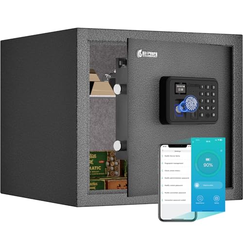 Billconch Smart Gun Safe for Multiple Pistols - Automatic Lock Safe Box ...