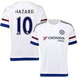 FC Football Jersey Mens Chelsea #10 Hazard Away Soccer Jersey White S